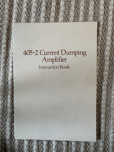Quad 405 current dumping - current,