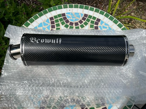 Beowulf carbon oval exhaust - oval,