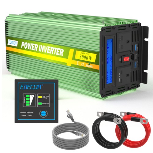 Edecoa power inverter 12v - inverter, to