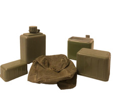 Yugoslavian Mess Tin Set With Bottle Case Cup Bowl Camping Army Military Surplus