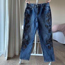 Topshop Embellished Sequin Jeans W30 L30