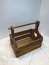 Vintage Wood Carrier Caddy