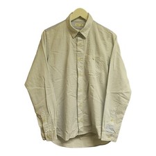 Mens Folk Shirt, Blue/White Striped, Size 3