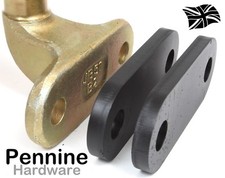 1 x Tow Bar Spacer Block Black Powder Coated - 10mm (3/8") Thick Spacer Plate