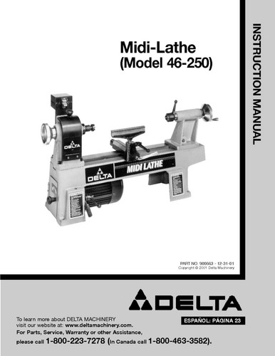 Delta 250 midi - delta, midi-lathe