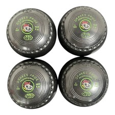 Drakes Pride Professional Lawn Bowls Size 4 in Good Condition
