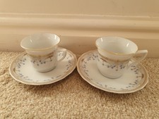 Leader 1946 RGK China De Boheme Mini Cup And Saucer Set Of 2