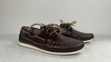 BNIB Mens RJR JOHN ROCHA Brown Leather Banff Heavy Boat Shoes UK 11