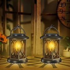 2x Solar Powered LED Hanging