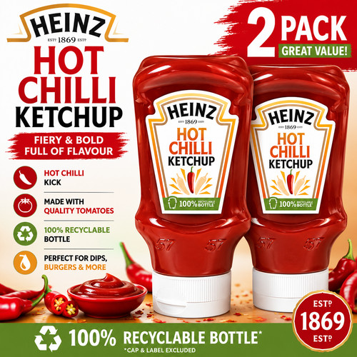 Heinz hot chilli ketchup - ketchup, 2