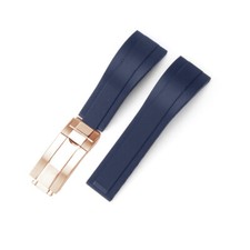 Premium Quality Soft Rubber Silicone Watch Strap Band Sports Mens fit Rolex 20mm