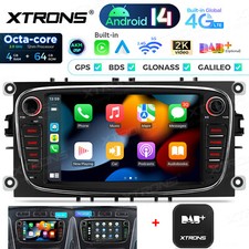 DAB+7" Android 14 8Core 4G 64GB Car Play GPS Stereo Radio for Ford Focus 2008-11