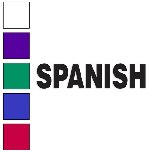 Spanish class school vinyl - spanish,