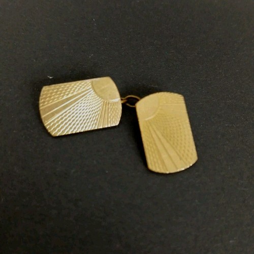 9ct gold cufflink - 9ct,