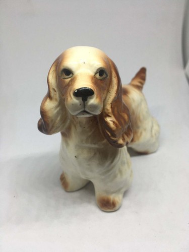 Spaniel dog vintage ceramic - vintage,