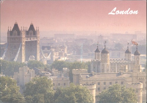 Vintage london postcard tower - vintage,