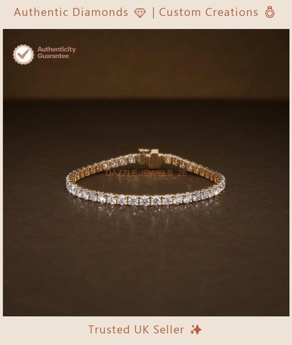 Round natural diamond tennis - round,