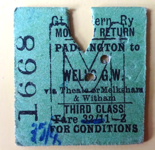 Gwr railway ticket - railway,