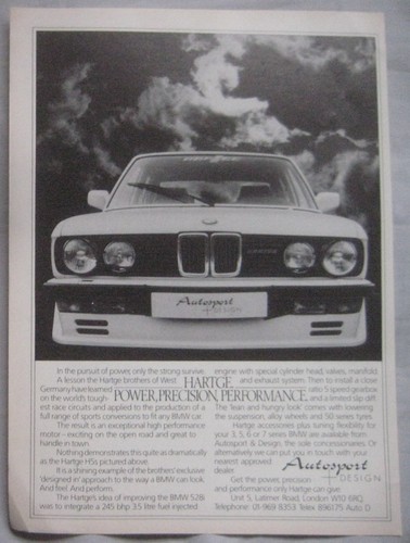 1984 bmw hartge original - 1984,