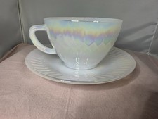 Federal Glass Cup and Saucer