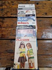 10x 1960s Knitting patterns Patons Bestway Hayfield Robin Copley Lotus