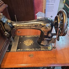 Singer Coffin Case Manual Sewing Machine and table