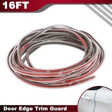 5M Car Door Edge Boot Strip Protector U Shape Seal Guard Transparent Trim Rubber