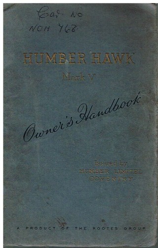 Humber hawk saloon - hawk, mk