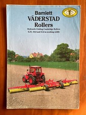 Bamlett Vaderstad Hydraulic Folding Cambridge Rollers  Brochure / Leaflet 1985
