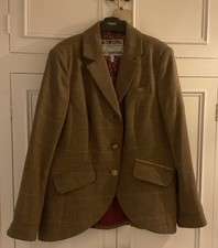 Joules Tweed Ayleward Hacking Jacket Size 18 NWOT