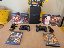 Sony PlayStation 2 Fat PS2 Phat Console TESTED WORKING + 7 Free Games Full Setup