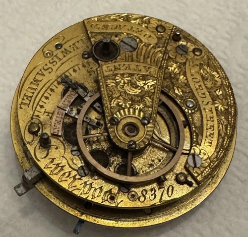 Antique english gilt fusee - antique,
