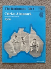 1968 ENGLAND V AUSTRALIA ASHES - THE ROTHMANS CRICKET ALMANACK MCC BOOKLET