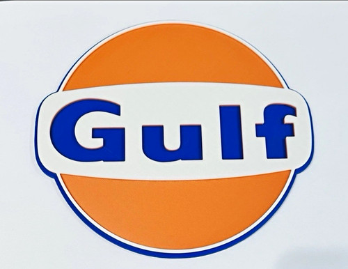 Gulf logo sign display - gulf,