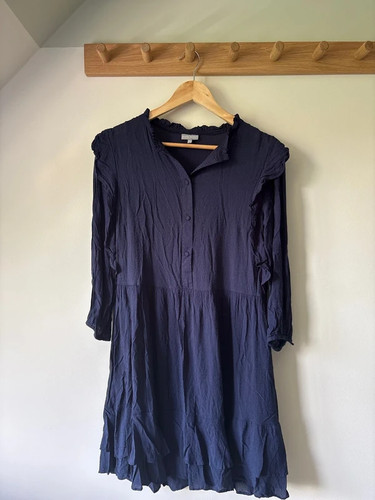 Oliver bonas navy frill mini - frill,