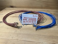 20 pre wired N gauge SL-310 fishplates DCC/DC rail joiners