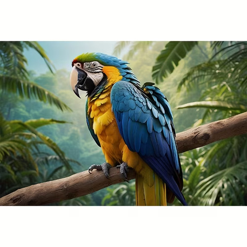 Beautiful macaw parrot - parrot, 5d