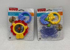 Fisher Price Baby Teether Lion Mirror or Friendly Frog Teether Ages 0+ YJN001 NG