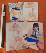 BUNDLE Japanese MIGNON Bunny Girl Tapestry, 2 art book doujinshi & clear files