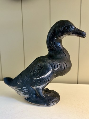 Vintage solid cast duck - vintage,
