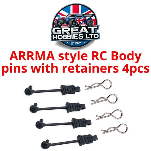 4pcs pins body clip retainer - 4pcs, r