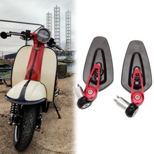 Motorcycle 7/8" Handle Bar End Rearview Mirrors For Royal Alloy GP300 GT125 250