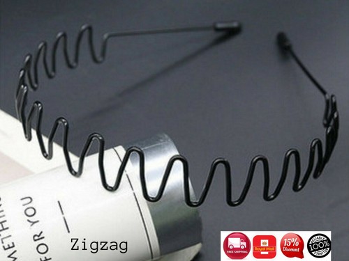 Black metal sports hairband - sports,