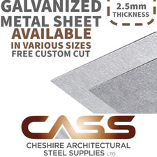 GALVANIZED METAL SHEET - VARIOUS SIZES & THICKNESS 0.7 - 3.0mm - FREE CUSTOM CUT