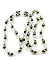 Art Deco faceted crystal beads