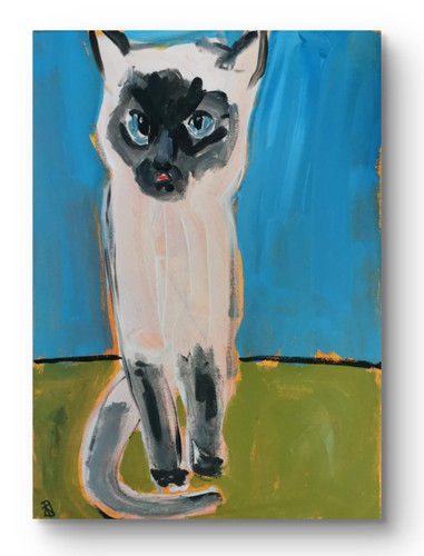Original acrylic painting x - acrylic, 12