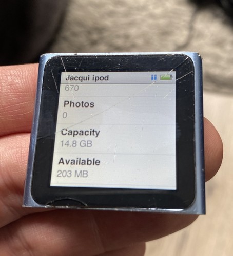 Apple ipod nano 6th gen - gen, 16gb