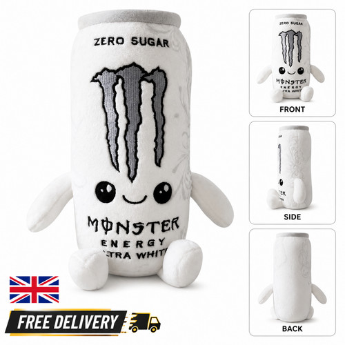 White energy drink can plush - energy,