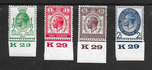 Kgv 1929 postal union - gb,