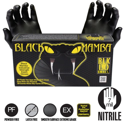Black mamba nitrile gloves - mamba,